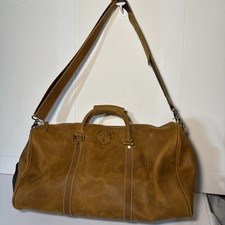 Borsa moderna vintage giocatore pelle vera viaggio uomo borsone bagaglio cammello