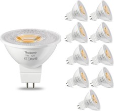 10 LAMPADINE FARETTO LED MR16 GU5.3  5W BIANCO CALDO 2700K  x alogene da 50w