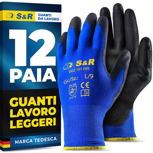 Guanti lavoro paia - guanti, 12