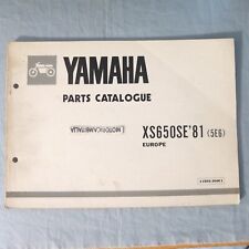 Per Yamaha xs 650 se 1981  moto catalogo ricambi motore telaio catalog part book