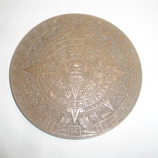 CALENDARIO AZTECO - MEDAGLIA IN BRONZO - PARAMEZONE - CONIO JOHNSON
