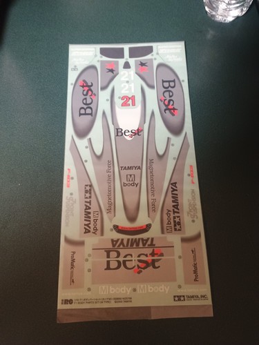 Decalcomanie tamiya f103 - decalcomanie,