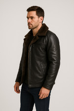 Giacca Uomo Nera Ecopelle