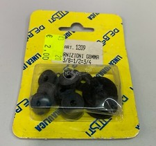GUARNIZIONI GOMMA DIMENSIONI 3/8 1/2 3/4 PZ. 10 COLORE NERO FERRAMENTA 1209
