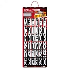 KIT 7 ADESIVO LETTERE NUMERO PER TARGA RIPETITRICE RIMORCHI CARRELLO CAMION