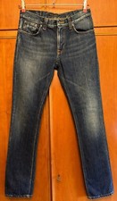 Nudie Jeans Thin Finn Dark Saltwater Blue W31 L32 Skinny Slim 31/32 Pants