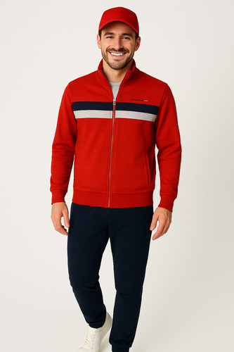Tuta uomo zip polsini fascia - zip,