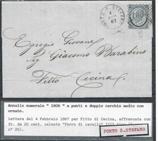 1867 20C CELESTE FERRO DI