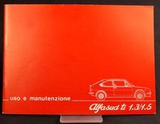 ALFA SUD TI 1.3 1.5 Alfa Romeo Manuale Uso Manutenzione Instruction Manual