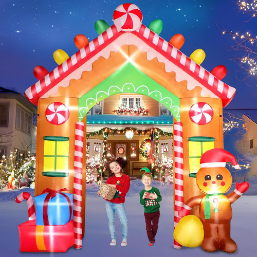 Aufblasbarer weihnachtsbogen - aufblasbarer,
