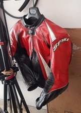 TUTA  MOTO  PELLE  SPYKE TG 54,usato Ottimo Stato.due Pezzi.