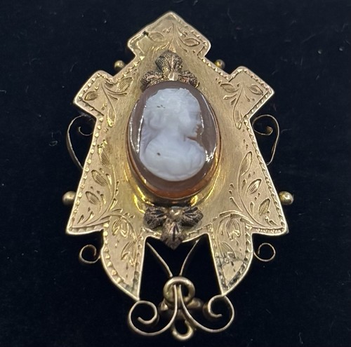 10karat gold antique - 10karat, cameo