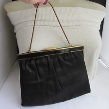 Vintage ANDE' Black Satin