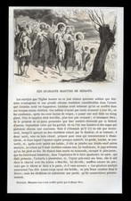 santino incisione 1800 SS.40 MARTIRI DI SEBASTE