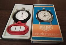 HEUER TRACKMASTER Cronometro/Stopwatch Ref.8042 Black NOS scatola e istruzioni