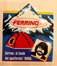 FERRINO ADESIVO STICKER - LE TENDE DEI QUATTORDICI "8000" REINHOLD MESSNER