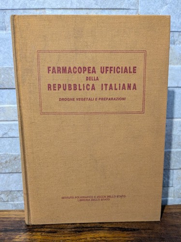 Farmacopea ufficiale della - farmacopea,