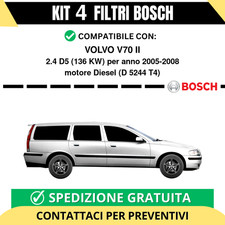 KIT BOSCH 4 Filtri tagliando
