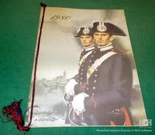 CALENDARIO dell'Arma dei CARABINIERI del 1980 con cordoncino