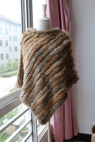 Poncho donna vera pelliccia - , di