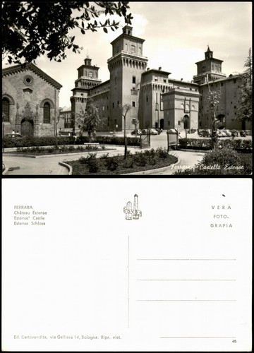 Cartoline ferrara castello - ferrara,