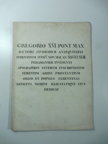 Ferentino iscrizioni - ferentino,,