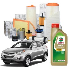 KIT TAGLIANDO HYUNDAI Ix35 1.7 CRDi COMPLETO 4 FILTRI + 6L OLIO CASTROL 5W30 LL
