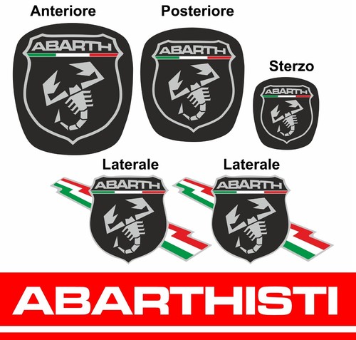 Abarth kit copriloghi adesivi - kit,