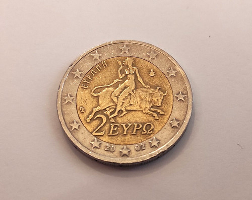 Moneta grecia euro - moneta, 2