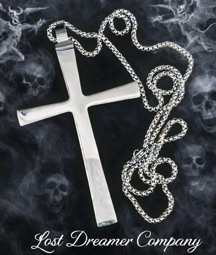 Collana croce black sabbath - collana, 3"