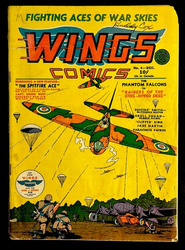 Wings comics 1940 - #4, fiction