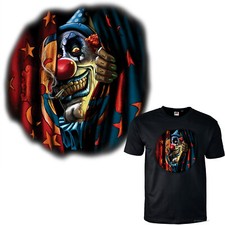 Maglietta Clown Male Crazy Bad
