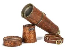 Antico telescopio in ottone