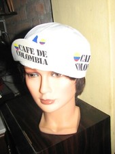 Vintage Cycling jersey shirt  Cafe' de Colombia hat  cotton maglia bici ciclismo