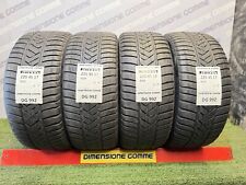 4 GOMME PIRELLI 225 45 17 91H M+S INVERNALI USATE mm 5.3-5.7 75% DOT1617