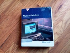 Microsoft Windows 3.0 - Nuovo Sigillato Originale Big Box Versione USA - NOS Dischi 5.25"