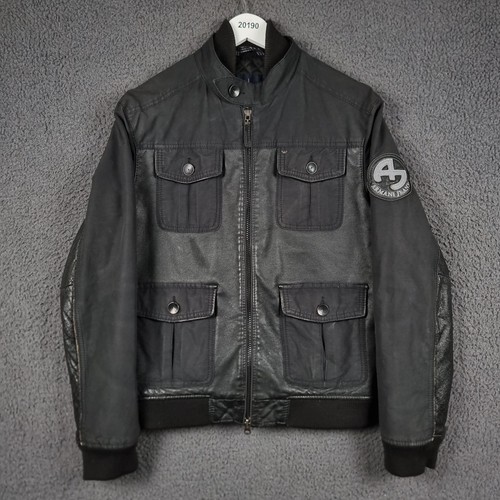 Armani jeans giacca pelle - armani,
