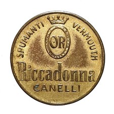 [NC] GETTONE RICCADONNA CANELLI SPUMANTI VERMOUTH 22 mm (nc128c)