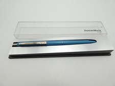 Vintage Papermate Profile Pale Blue Ballpoint Pen, CT, Needs Ink, Box   *MINT*