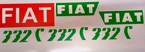 Kit adesivi decalcomanie - adesivi, fiat