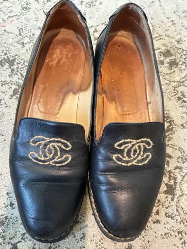 Scarpe mocassini chanel nere - mocassini,