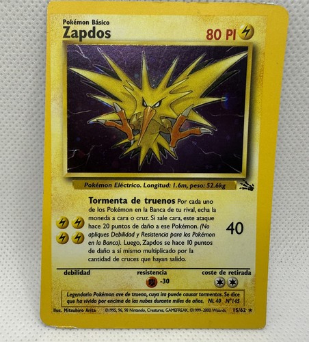 Rarissimo pokémon zapdos - pokémon,