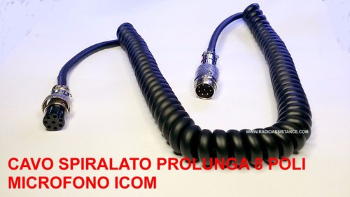 Cavo spiralato prolunga poli - cavo,