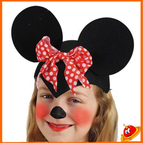 Cerchietto orecchie nere con - orecchie,