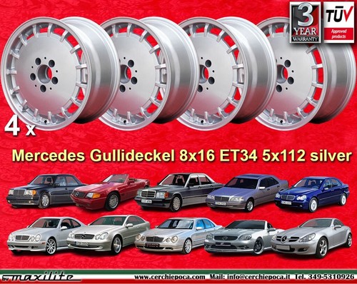 Cerchi mercedes gulli 8x16 - 4,