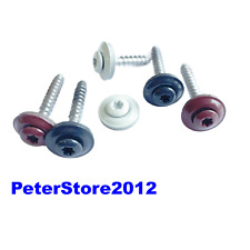 Viti per lattoniere colorate acciaio inox A2 TX 4,5mm con disco di tenuta 15mm TX20