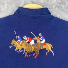 Polo Ralph Lauren uomo blu navy personalizzata slim fit manica corta polo XXLT