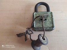 Lucchetto Antico con la suo chiave - Funziona  - Marca TUTO