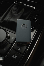 Cover ricambio chiave auto in pelle Mazda CX30 CX5 CX60 CX90 MX30 Mazda3 - GRIGIO