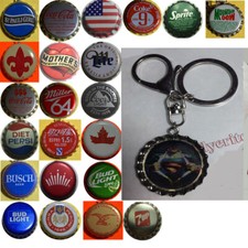 Portachiavi Superman Coca Cola Sprite Pepsi Bud Miller Mountain Dew &more tappo birra soda